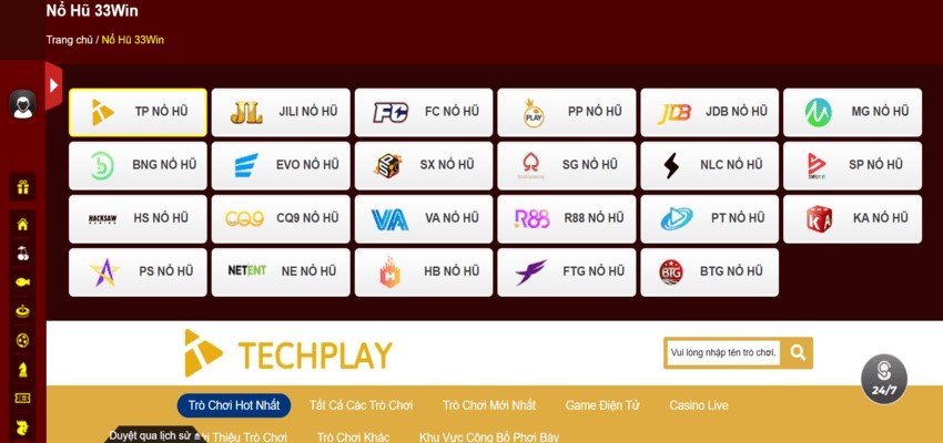 33win2 mang đến một danh mục trò chơi vô cùng phong phú và đa dạng